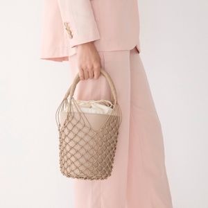 J. Crew Sedona Leather Basket Bag